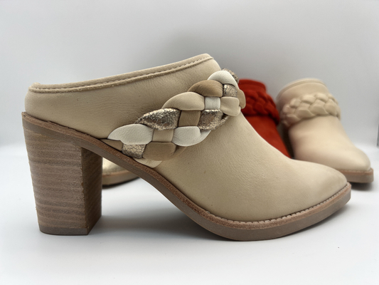 Toe Dress Shoes fechado das mulheres de ROSH salto de 2 polegadas com correia tecida