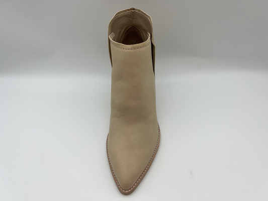 Botas femininas sem cadarço de couro legítimo de salto alto , botas de tornozelo fashion rosa