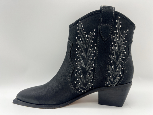 as botas do tornozelo do vestido das mulheres de couro da vaca macia com projeto dos parafusos prisioneiros, apontaram o baixo salto do dedo do pé com o zíper de nylon de YKK