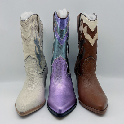 #6 - o vestido de couro das mulheres #11 carreg senhoras roxas o GV apontado de Toe Ankle Boots