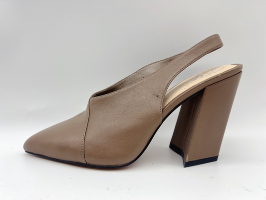 Sandálias à moda dos saltos altos do Lt Tan Ladies Soft Leather Sandals 5cm 10 polegadas