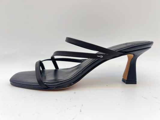 Das mulheres negras macias dos deslizadores de senhoras do verão Toe Low Heel Shoes aberto