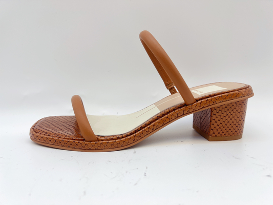 As senhoras de Brown abrem Toe Slippers Comfortable 2cm deslizadores de uma correia com cópia de Croco