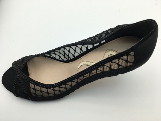 Salto das sapatas 3cm das mulheres superiores de couro macias de Nappa o baixo apontou Toe Sandals fechado