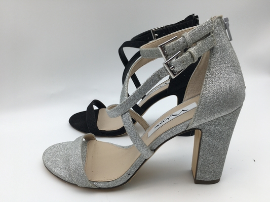 Sandálias abertas de couro da correia de S do GV Toe Sandals Women ' únicas com o zíper de nylon de YKK
