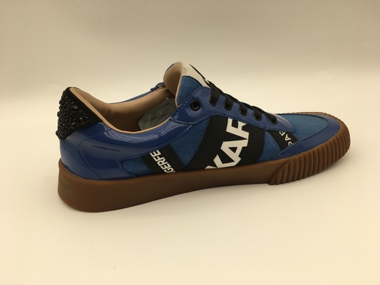 O lazer das mulheres do deslizamento da marinha não calça uma unidade TPR Outsole com látex de Pusable