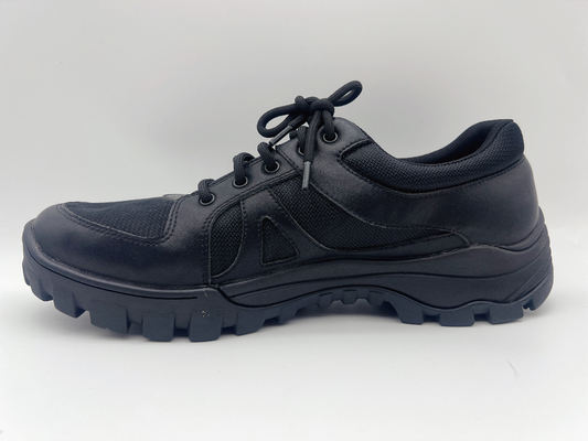 Wearable à moda das sapatas de trabalho do deslizamento macio preto do couro/confortável resistentes