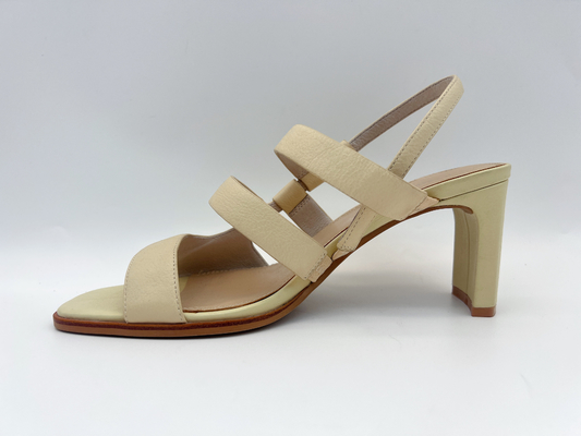 Couro aberto bege de Toe Women Pumps Shoes Genuine com a parte superior de couro macia de Leeche