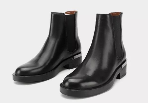 Botas curtos de couro personalizadas Brown de Logo And Sizes Breathable Women e preto