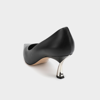 Sapato social preto respirável confortável de salto baixo feminino fechado no dedo do pé aberto no peito do pé sapatos formais de couro
