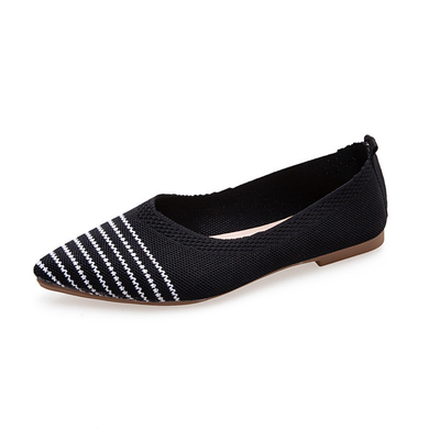 Feito malha de fundo chato aguçado diário sapatas da senhora Shoes Women Flats dos preguiçosos de todas as mulheres do fósforo