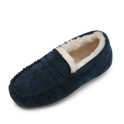 Baixo salto morno em volta das sapatas da etapa de Toe Velvet Cotton Plush One para o assinante