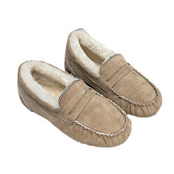 Baixo salto morno em volta das sapatas da etapa de Toe Velvet Cotton Plush One para o assinante