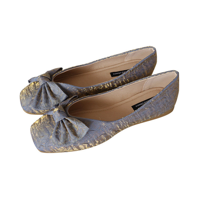 Eva Fabric Foam Ballerina Flats de borracha branca calça Sofit consola sempre para mulheres