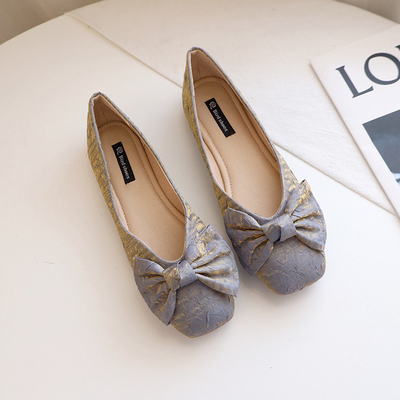 Eva Fabric Foam Ballerina Flats de borracha branca calça Sofit consola sempre para mulheres
