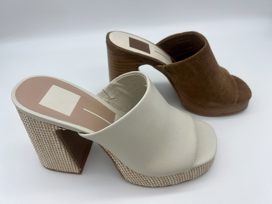 O ODM de couro Brown das sapatas de vestido das mulheres confortáveis abre Toe Heel Sandals