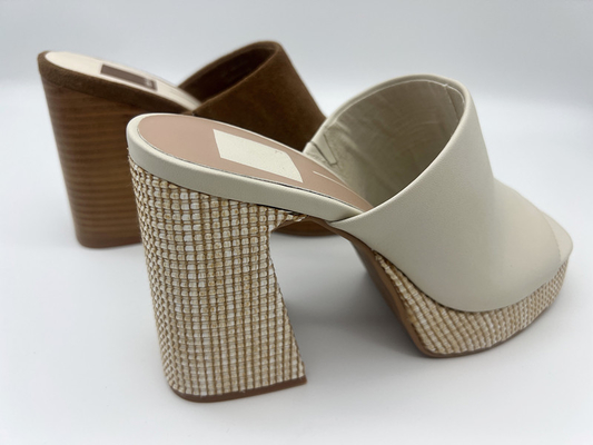 O ODM de couro Brown das sapatas de vestido das mulheres confortáveis abre Toe Heel Sandals