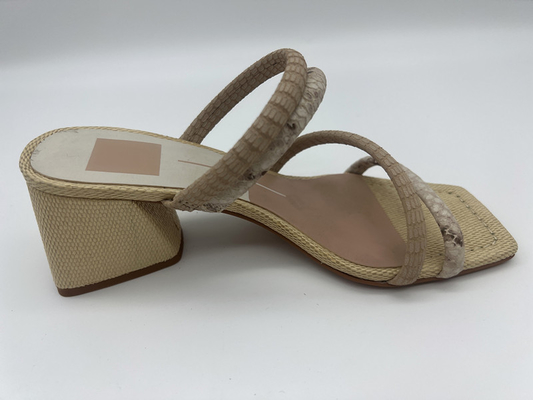 Lt de couro macio Tan das sandálias das senhoras da cópia do pitão/fora da espreitadela bonito branca Toe Sandals