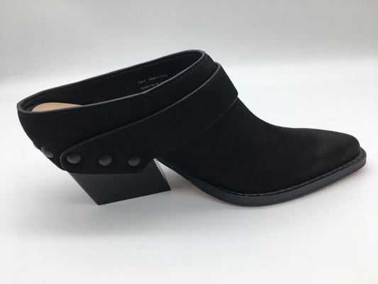 Delicado fechado dois Tone Full Wrap Upper das sapatas de Toe Wedge Womens Leather Dress