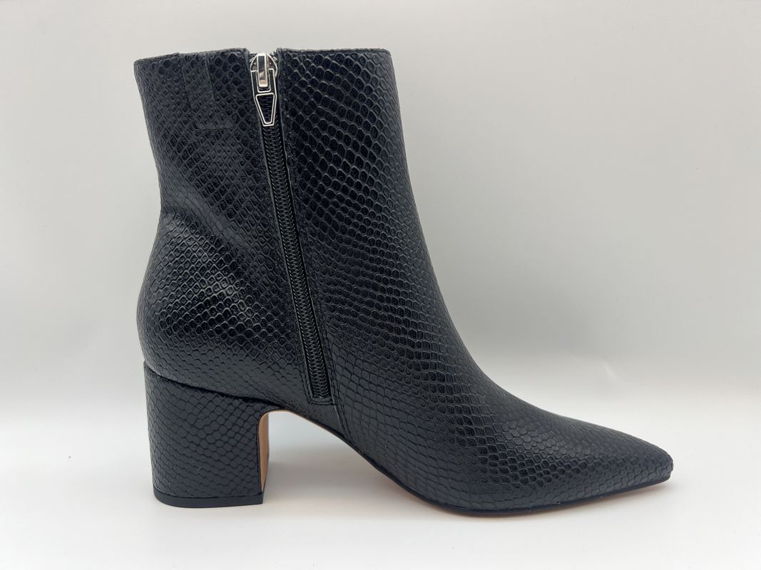 botas impermeáveis do vestido do inverno das mulheres com couro macio de liz do nappa, projeto do snakeskin superior com o zíper interno de YKK
