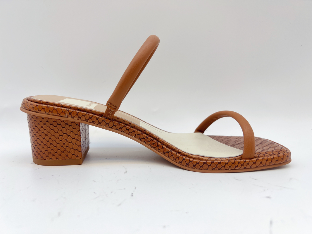 As senhoras de Brown abrem Toe Slippers Comfortable 2cm deslizadores de uma correia com cópia de Croco